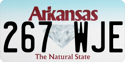AR license plate 267WJE