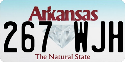 AR license plate 267WJH