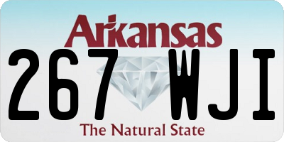 AR license plate 267WJI
