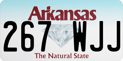 AR license plate 267WJJ