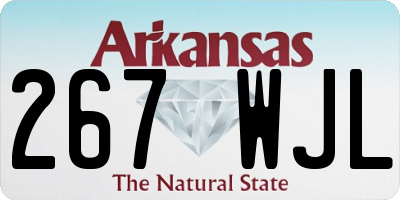AR license plate 267WJL