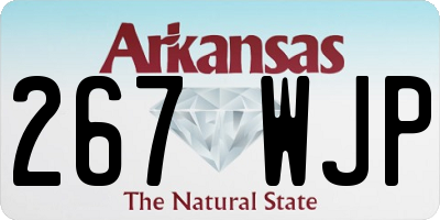AR license plate 267WJP
