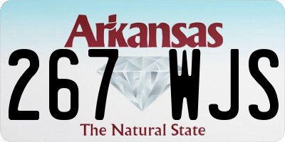 AR license plate 267WJS