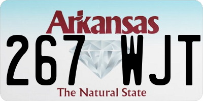 AR license plate 267WJT