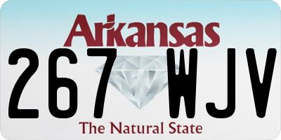 AR license plate 267WJV