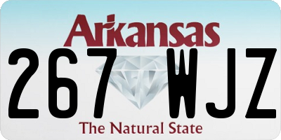 AR license plate 267WJZ