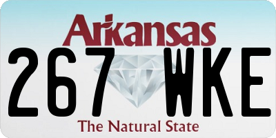 AR license plate 267WKE