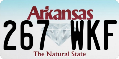 AR license plate 267WKF