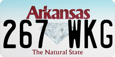 AR license plate 267WKG