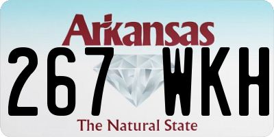 AR license plate 267WKH