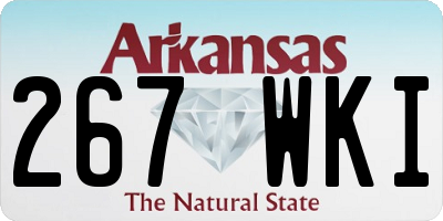 AR license plate 267WKI
