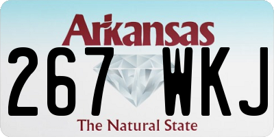 AR license plate 267WKJ