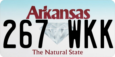 AR license plate 267WKK