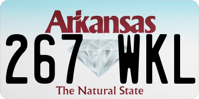 AR license plate 267WKL