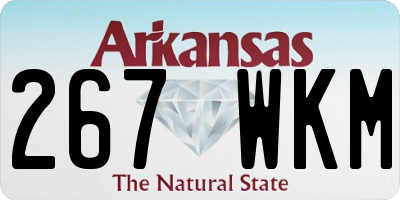 AR license plate 267WKM