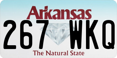 AR license plate 267WKQ