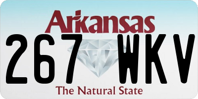 AR license plate 267WKV