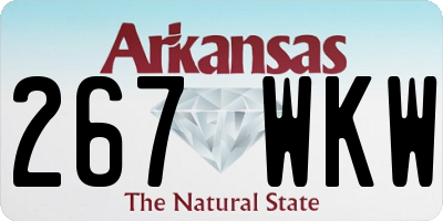 AR license plate 267WKW