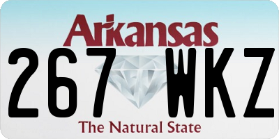 AR license plate 267WKZ