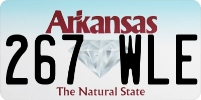 AR license plate 267WLE