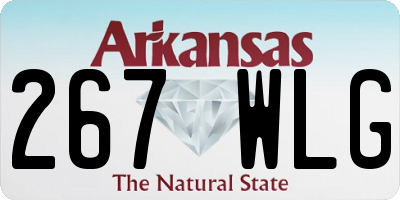 AR license plate 267WLG
