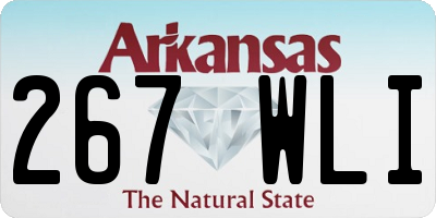 AR license plate 267WLI