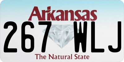 AR license plate 267WLJ