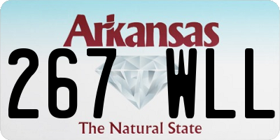 AR license plate 267WLL