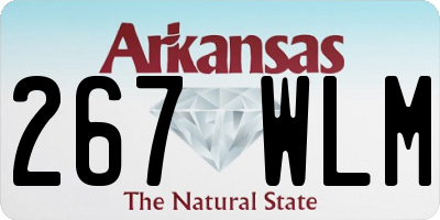 AR license plate 267WLM