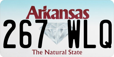 AR license plate 267WLQ