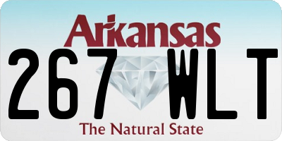 AR license plate 267WLT