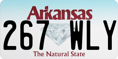 AR license plate 267WLY