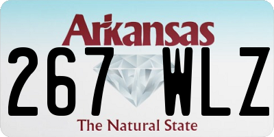 AR license plate 267WLZ