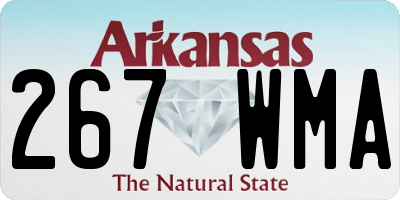 AR license plate 267WMA