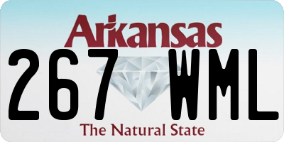 AR license plate 267WML