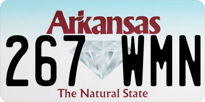AR license plate 267WMN