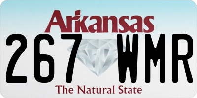 AR license plate 267WMR