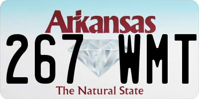 AR license plate 267WMT
