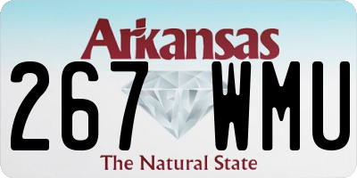 AR license plate 267WMU
