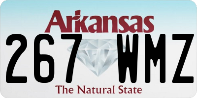 AR license plate 267WMZ
