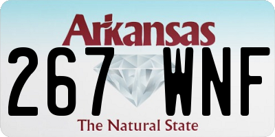AR license plate 267WNF