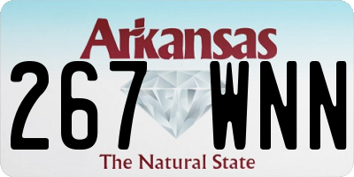 AR license plate 267WNN