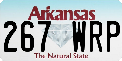 AR license plate 267WRP