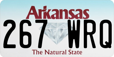 AR license plate 267WRQ