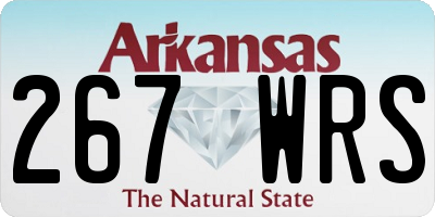 AR license plate 267WRS