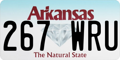 AR license plate 267WRU