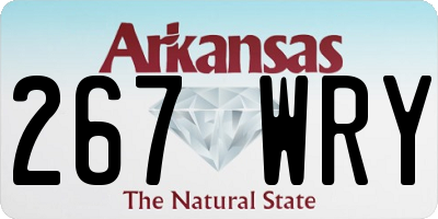 AR license plate 267WRY