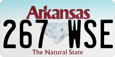 AR license plate 267WSE
