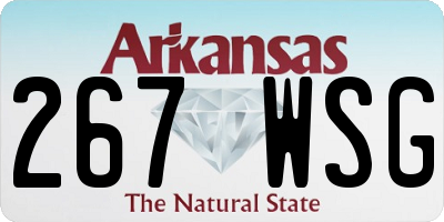 AR license plate 267WSG