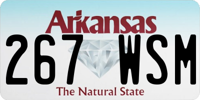 AR license plate 267WSM